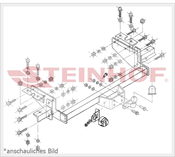 Anhängerkupplung starr Für Fiat DUCATO Pritsche 2003-2006 ...